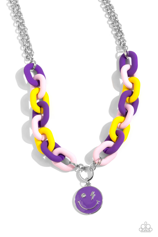 Speed SMILE - Purple Necklace