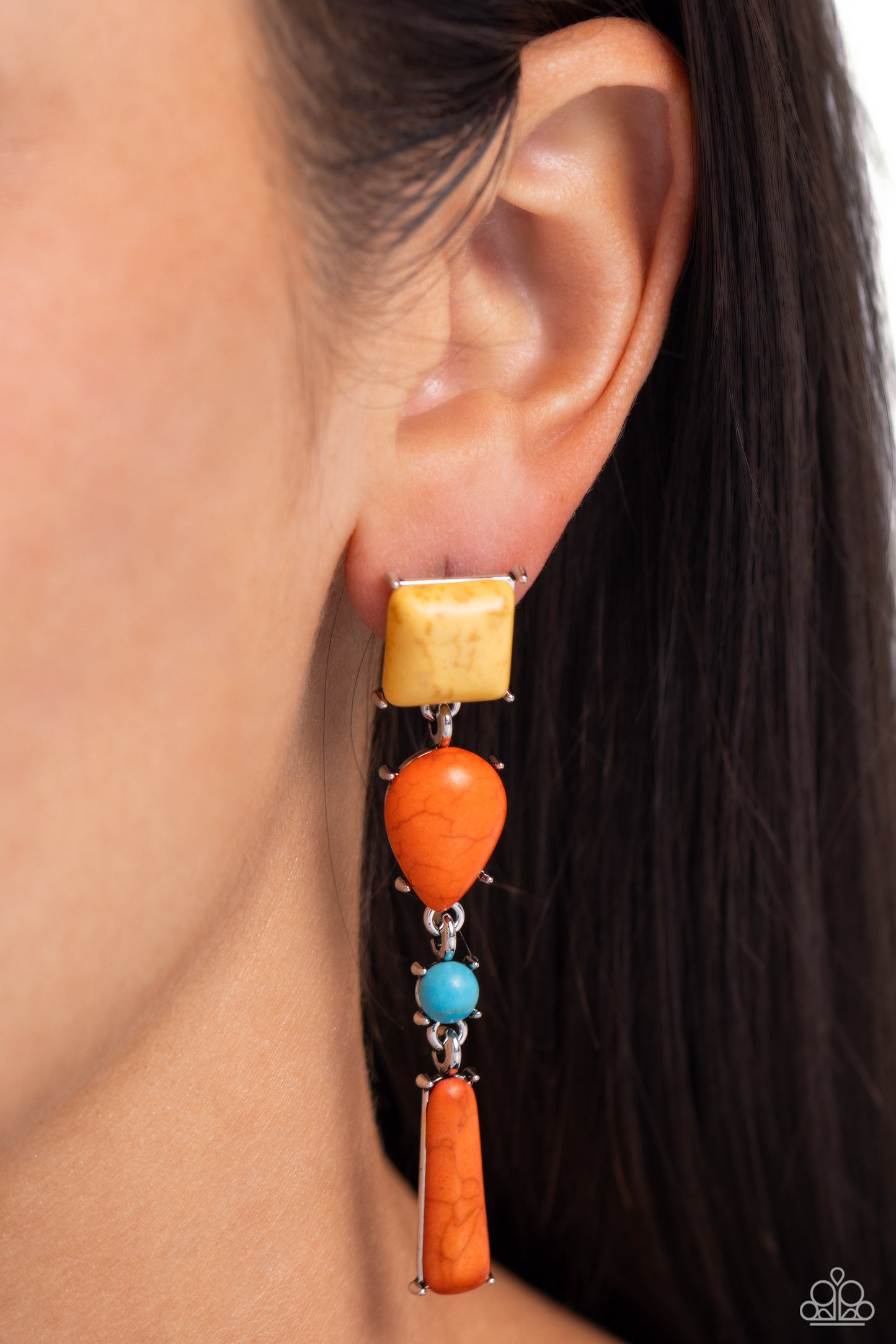 Saharan Sabbatical - Orange Earrings