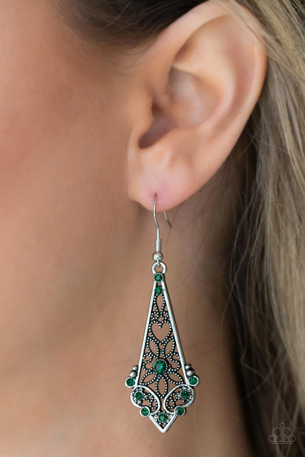 Casablanca Charisma - Green Earrings