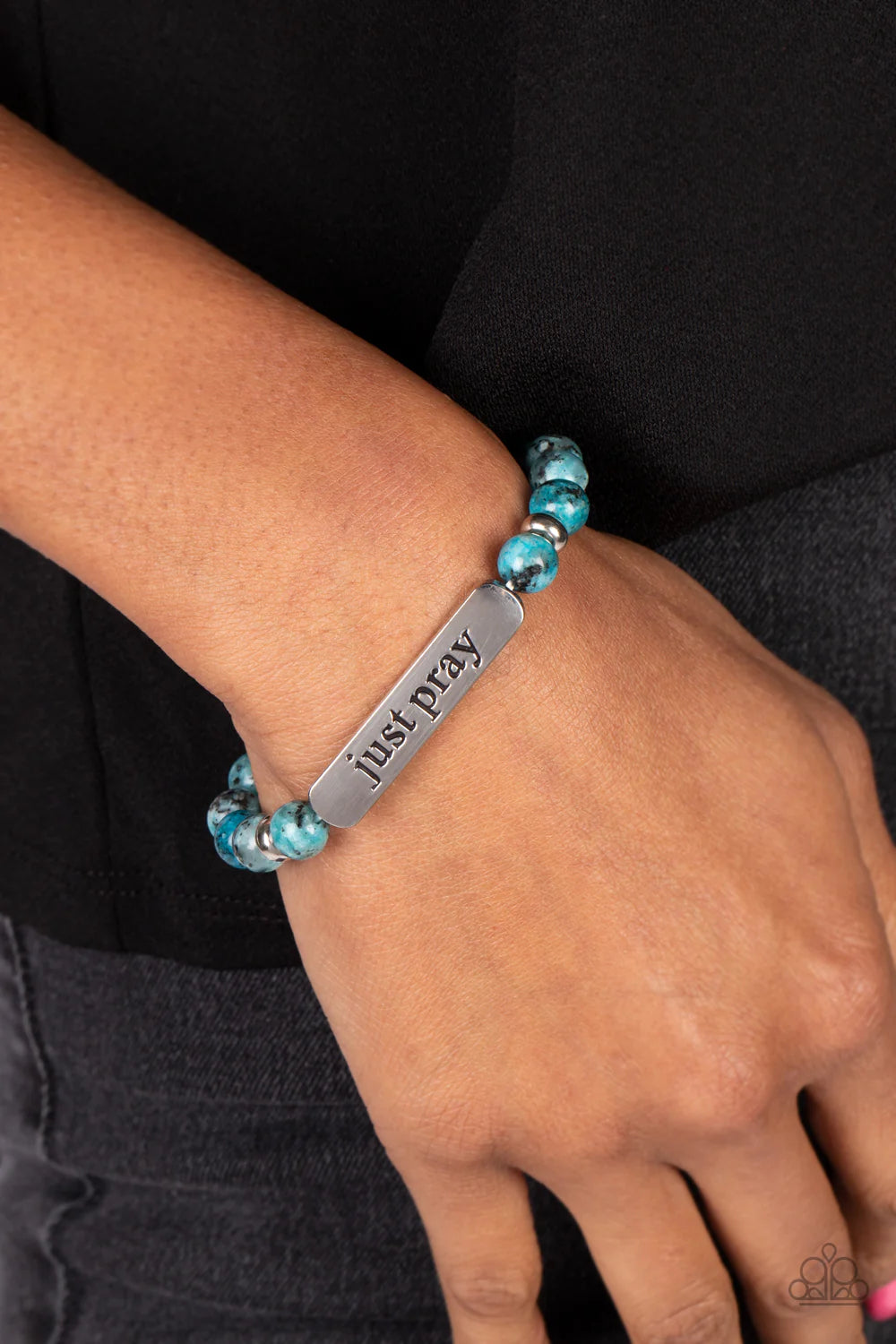 Just Pray - Blue Urban Bracelet