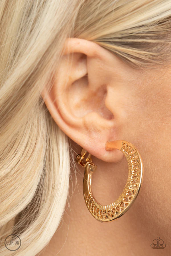 Moon Child Charisma - Clip On Gold Earrings